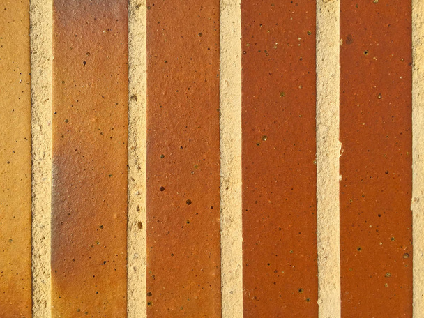 Textur der orangen Ziegel - Foto, Bild