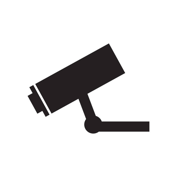 カメラ監視セキュリティの警戒ピクトグラム - ベクター画像