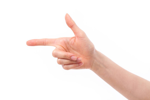 hand pointing to side way - Фото, зображення