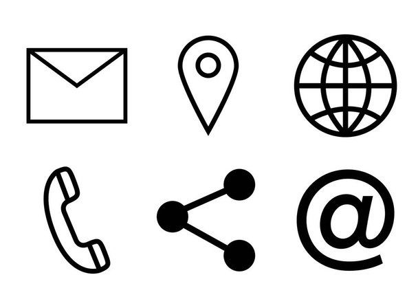 Various vector icons of communication - Vektor, kép