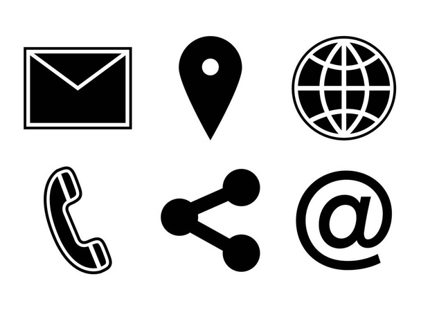Various vector icons of communication - Vektor, Bild