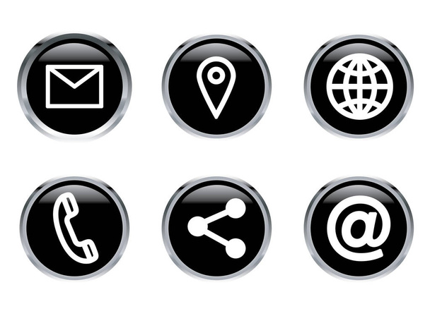 Various vector icons of communication - Vektor, Bild