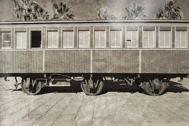 Retro vasúti szállítás, Izrael - Fotó, kép