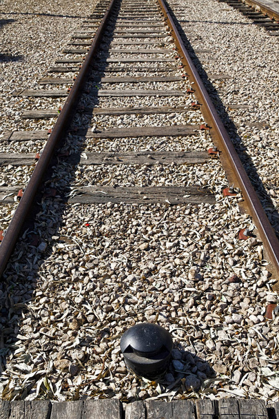línea ferroviaria de vía única
  - Foto, imagen