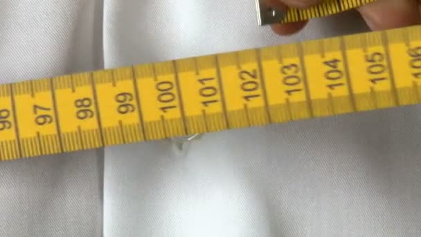 Tailor Chest Man Body Measuring - Video, Çekim