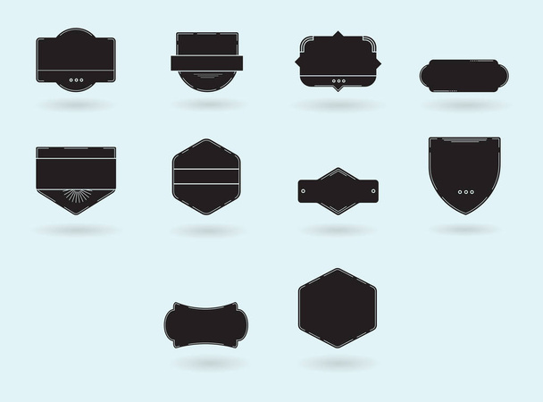 Vector icons of various badges - Vector, Imagen