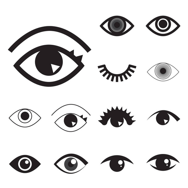 Icono de ojo simple o logotipo aislado
 - Vector, imagen