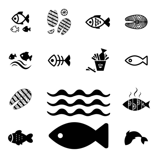 Риба Векторна ікона Ізольовані
 - Вектор, зображення