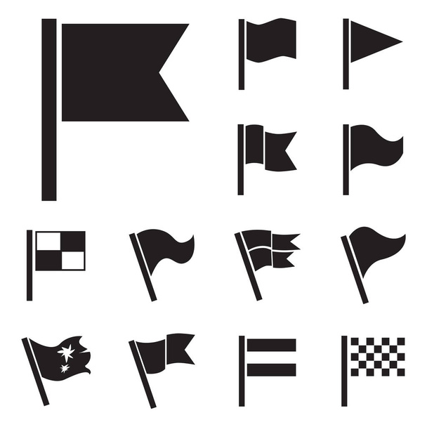 Serie di icone vettoriali a bandiera isolata
 - Vettoriali, immagini
