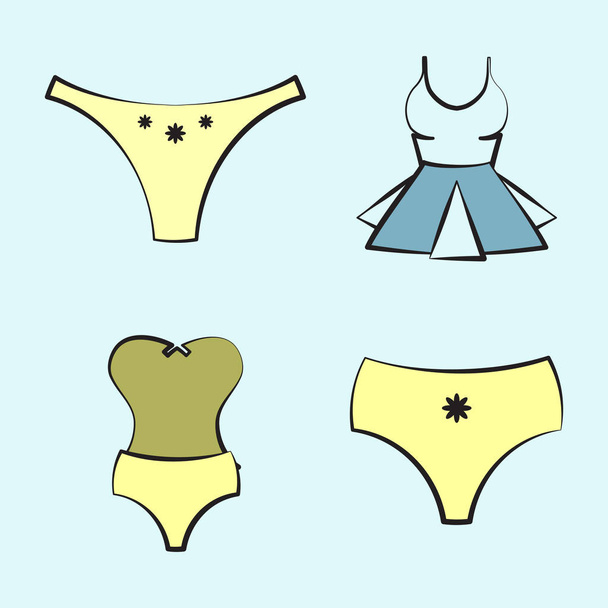 Mujer Underwear Or Lingerie Icon
 - Vector, Imagen