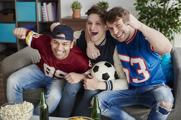 Friends watching sport game - Photo, Image