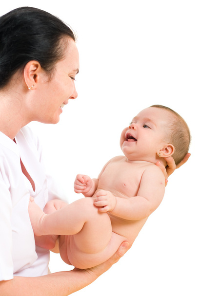 Laughing baby at the doctor - Foto, Bild