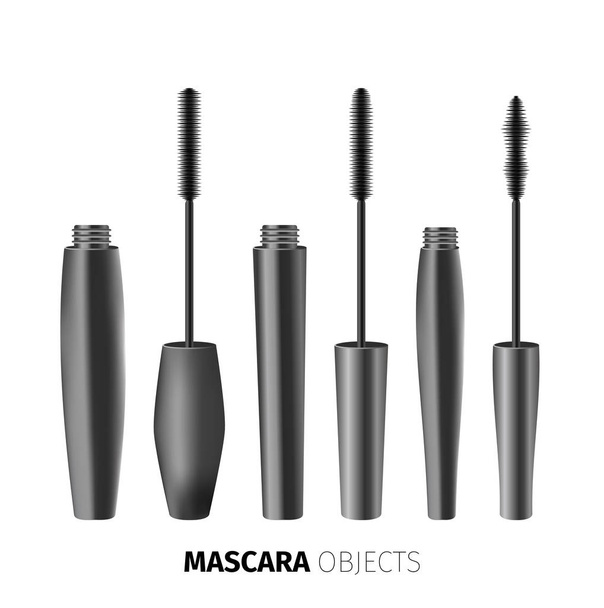 mascara brushes set - Vector, Image