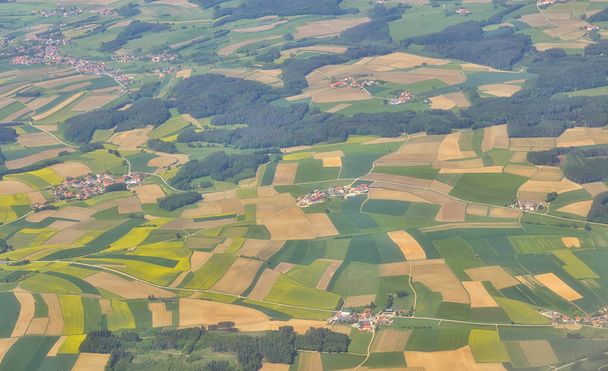 Aerial view over villages - Photo, Image