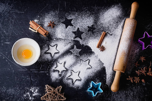 Christmas Star Cookies - Foto, afbeelding