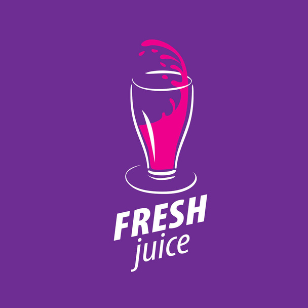 juice splash vector sign - Διάνυσμα, εικόνα