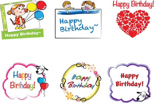 birthday card set - Фото, зображення