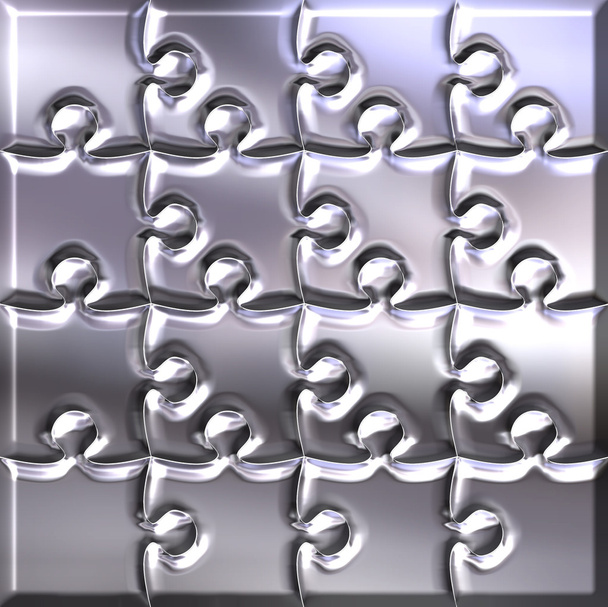 Puzzle argento 3D
 - Foto, immagini