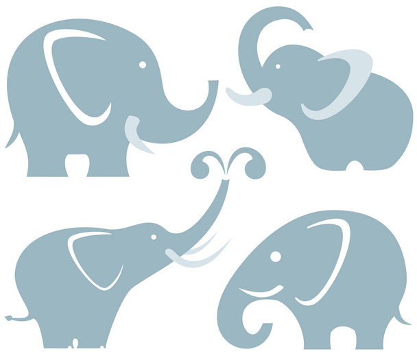 Dört filler sembolleri - Vektör, Görsel