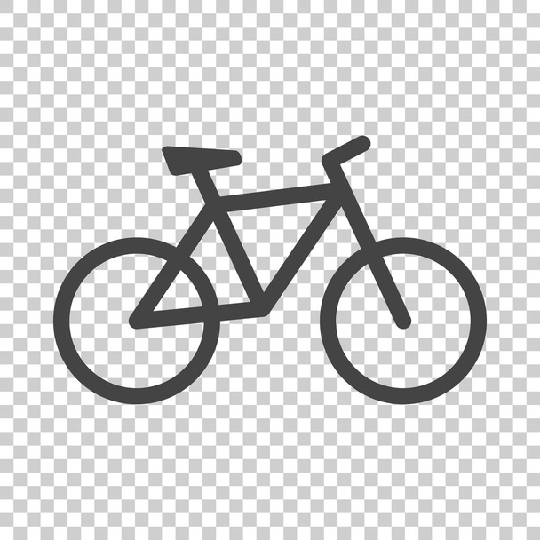 Піктограма велосипеда на ізольованому фоні. Велосипедна векторна ілюстрація в плоскому стилі. Піктограми для дизайну, веб-сайт
. - Вектор, зображення