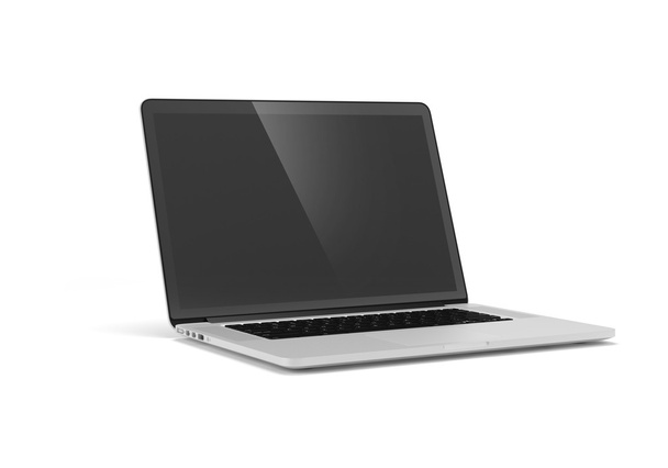 Laptop isolado em branco - Foto, Imagem