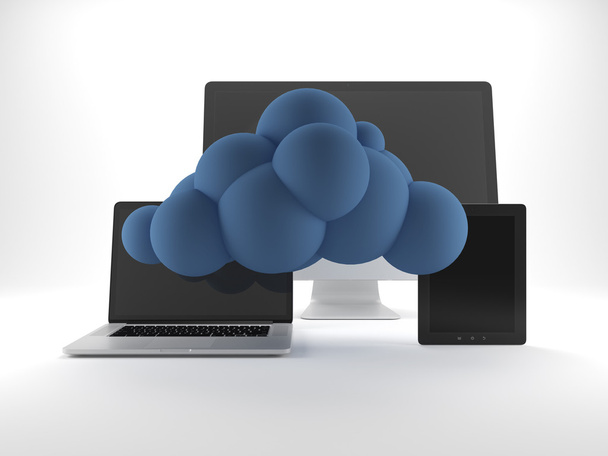Cloud computing concept. - Foto, afbeelding