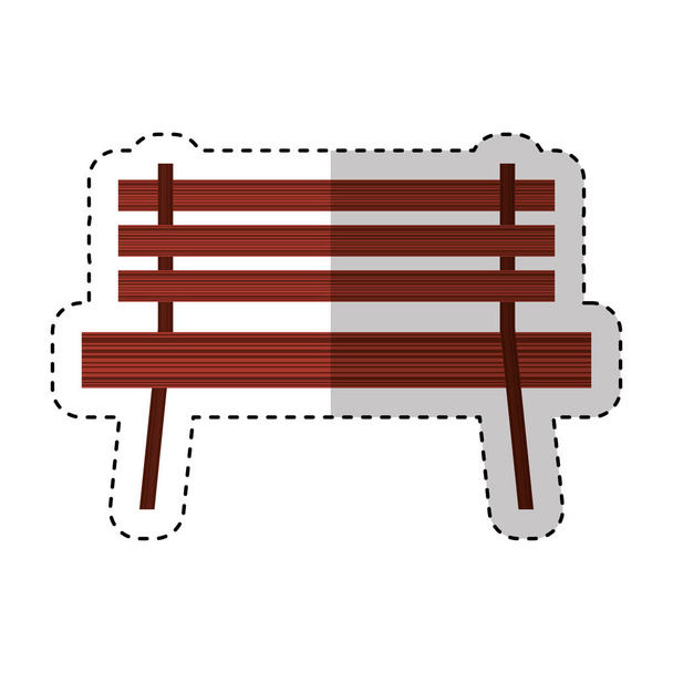 parku židle izolované ikona - Vektor, obrázek