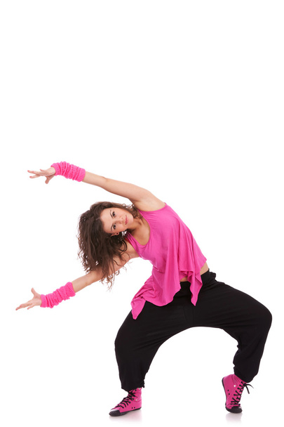 dancer bending to her side - Foto, immagini
