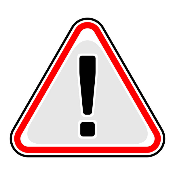 Exclamation Point Warning Attention Hazard Sign - Vector, Image