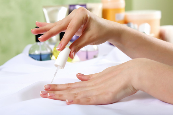 Female hands and manicure related objects - Photo, image