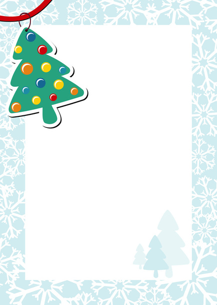 Christmas pine tree background - Διάνυσμα, εικόνα