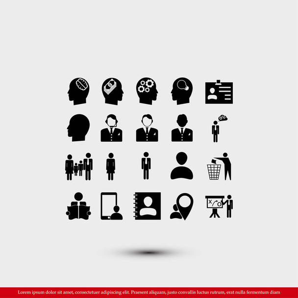Set of Business icons  - Vetor, Imagem