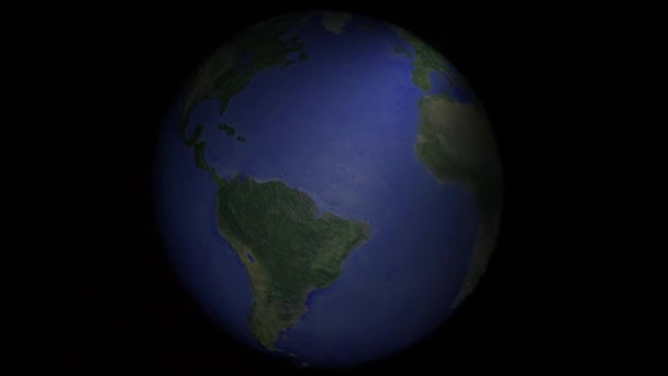 Forboding seamless loop of centered globe - Footage, Video