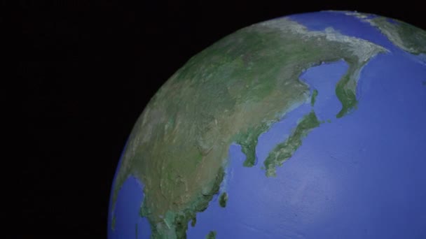 Seamless off center loop of top of globe - Footage, Video