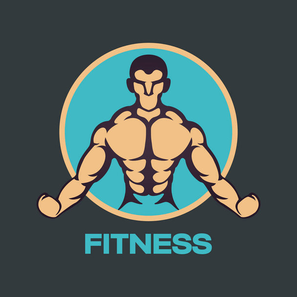 Fitness logo vektoros ikon tervezés - Vektor, kép