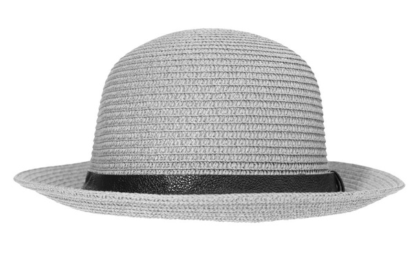 Chapeau de paille isolé sur fond blanc - Photo, image