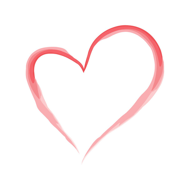 καρδιά σχήμα σχεδίασης για σύμβολα αγάπης. ημέρα του Αγίου Βαλεντίνου - Διάνυσμα, εικόνα