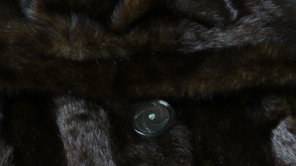 detail of a mink coat - Footage, Video