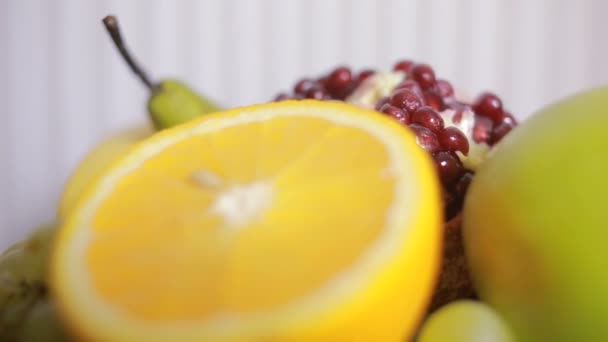 close-up of fruit, concept of healthy lifestyle, diet. - Video, Çekim