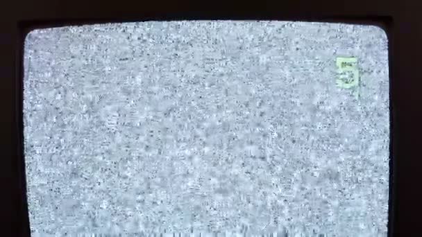 Televisión ruido estático negro blanco
 - Metraje, vídeo