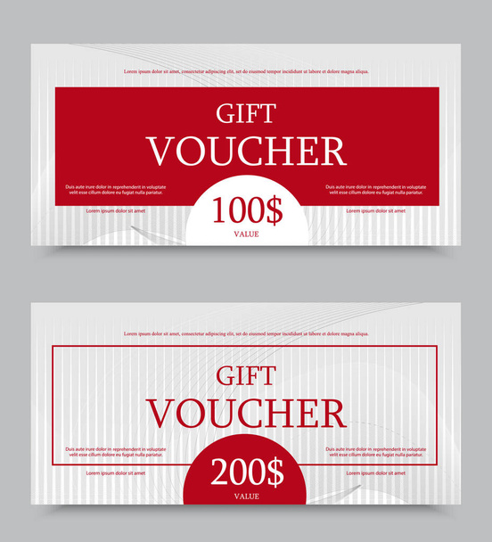 Gift voucher template - Vector, Image
