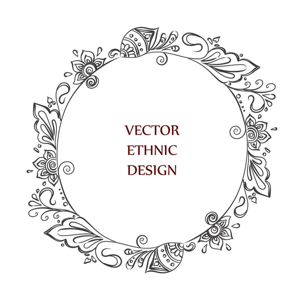 tattoo henna pattern - Vektor, Bild