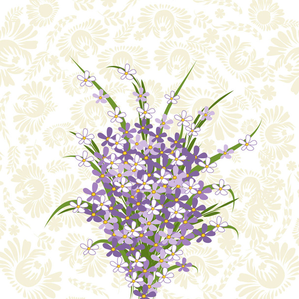 Vector background flowers spring - Vettoriali, immagini
