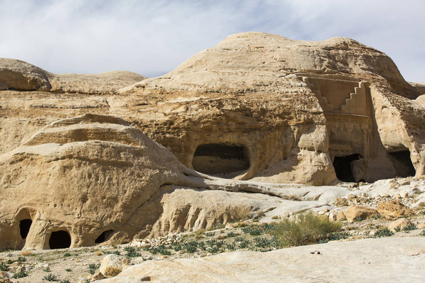 Ancient abandoned rock city of Petra - Фото, изображение