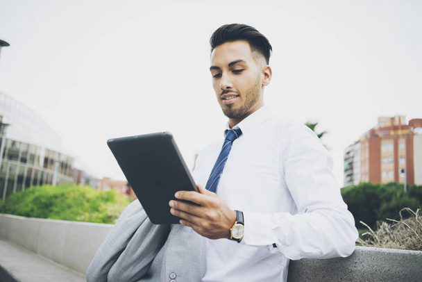 businessman using modern digital tablet - Фото, зображення