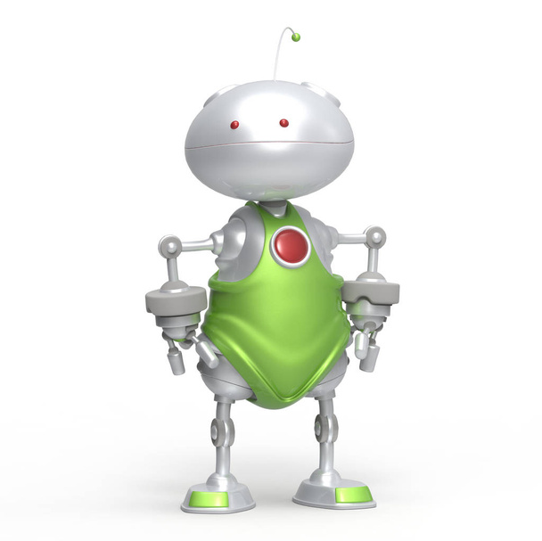 robot 3d con brazos entre las caderas
 - Foto, Imagen