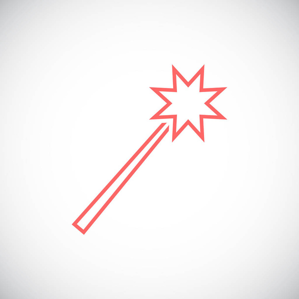 magic wand simple icon - Vector, Imagen