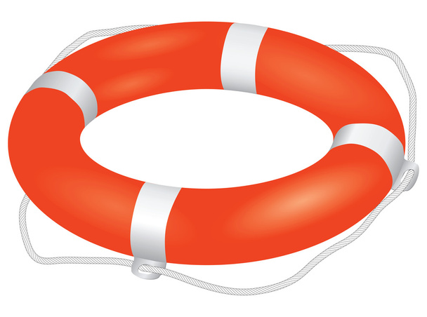 Lifebuoy red - Vector, imagen