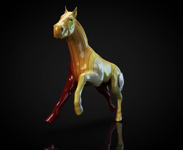 Horse -  Illustration.  Concept - Fotó, kép