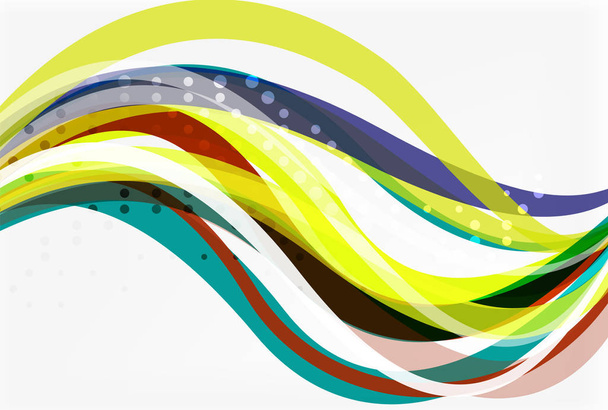 Elegant colorful wave, stripes - Vector, Image